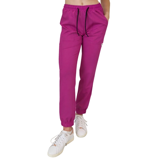 Joggery medyczne purpurowe casual premium roz. XS